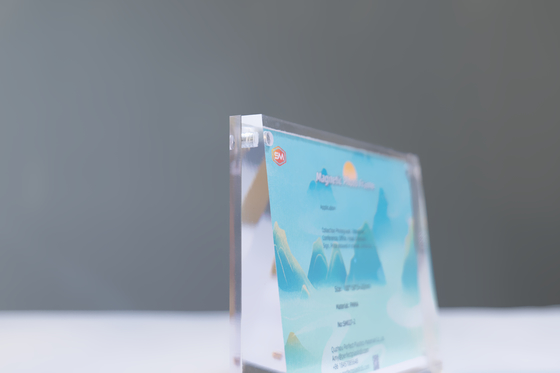 kopen Mini helder kunststof beeldframes met magneten koelkast magneet 8 x 12 fotoraam online manufacture