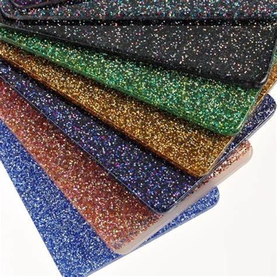 kopen Heldere kleurrijke muur 3mm 4mm 5mm plexiglas Glitter Acrylplaat met marmeren glans online manufacture