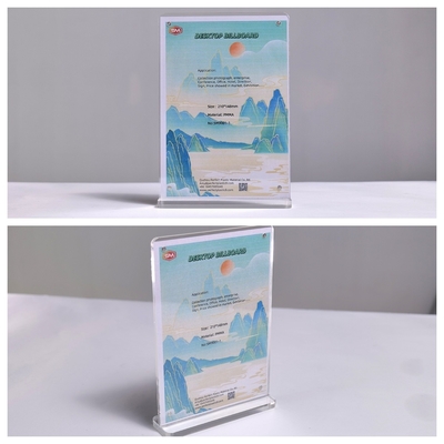 kopen Sterk menu tafel helder restaurant 5x7 inch T-vorm magnetische acryl bordhouder online manufacture