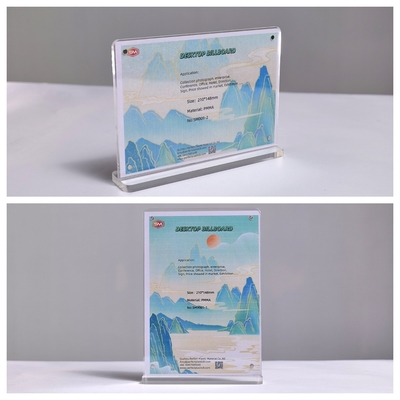 kopen A3 A4 Aangepast helder doorzichtig Magnetisch T-vorm Acryl bordhouder brochure online manufacture