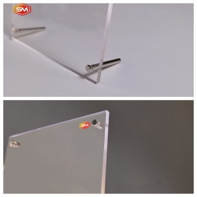 kopen Acryl fotoraam met standschroeven Voet 5x7 inch A4 Picture Display Stand online manufacture
