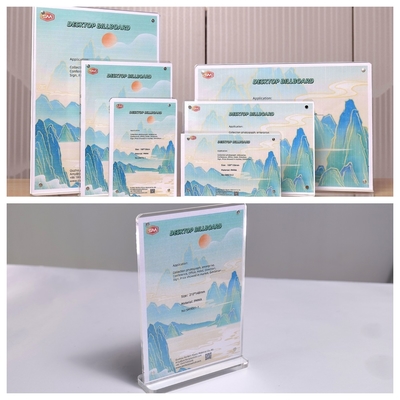 kopen A4 horizontale bureaublad T-vorm magnetische acryl bordhouder online manufacture
