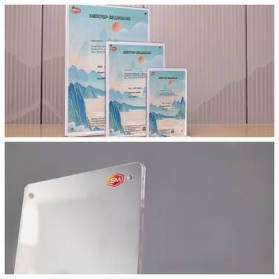 kopen Dubbelzijdig magnetisch T-vormig acrylbordhouder praktisch scherm online manufacture