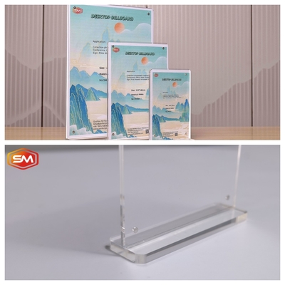 kopen Dubbelzijdig T-vormig acrylbordhouder advertenties Flyer Display online manufacture
