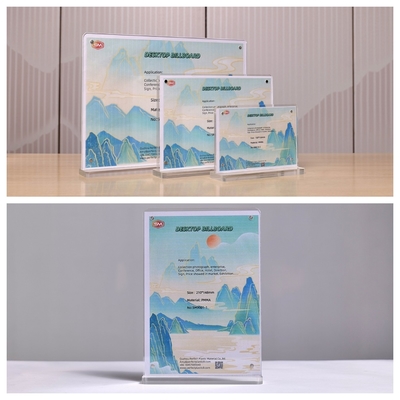 kopen Gepersonaliseerde maat T-vorm dubbelzijdig helder acrylbordhouder online manufacture