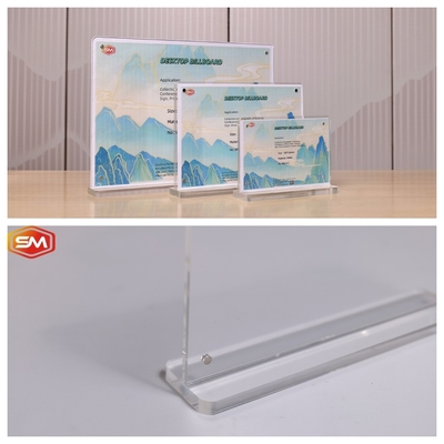 kopen Verticaal ontwerp 10x15cm T-vorm Acryl bordhouder online manufacture