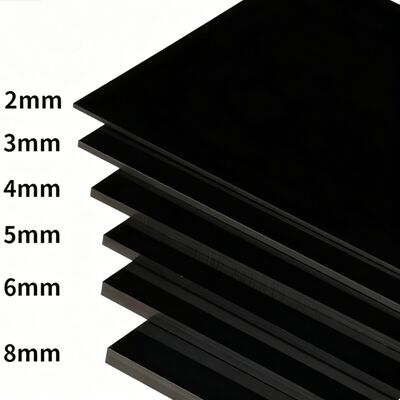 kopen 2-8mm Zwart Mat Acryl Plaat Op Maat online manufacture