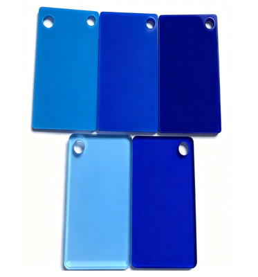 kopen Uniforme blauwe acrylplaat met een hoge lichttransmissie en een gemakkelijke fabricage voor podiumverlichting online manufacture