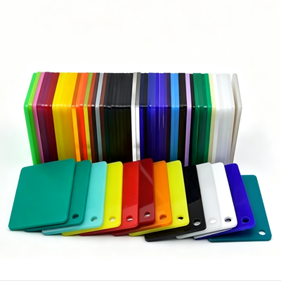 Kopen Schokbestendig gekleurd acrylplaat met aangepaste kleuren en hoge lichttransmissie voor de vervaardiging van displays online manufacture