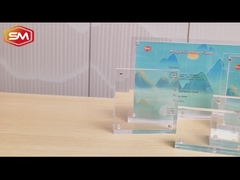 Doppelzijdig leun acrylmagnetisch fotoraam