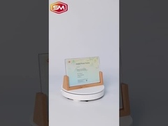 Acryl fotoraam met houten basis