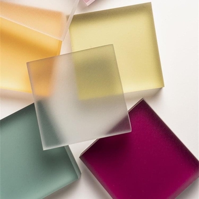 Resistent Plastic Board 2mm 3mm Geel PMMA Bevroren Acryl Plaat Acryl Matt
