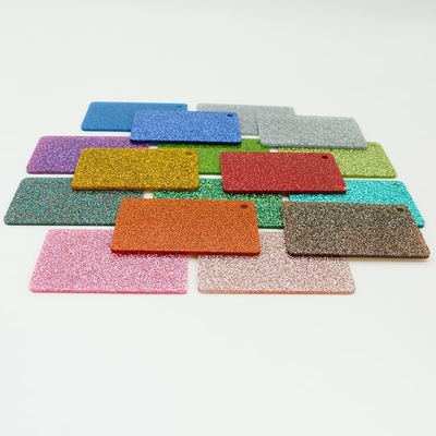 Snij op maat 3 mm Glitter Acrylplaat Kleurrijk Marmer Glinster Acrylplaat Voor Decoratie