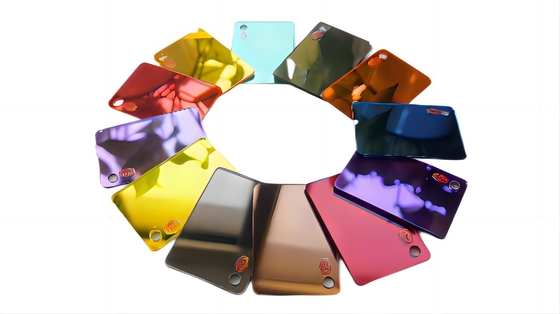 Professionele 0,6 mm-6 mm 100% Virgin Golden Plexiglas Spiegel Acrylplaat