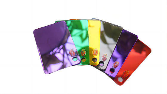Laser snijden PMMA 1220*2440mm dubbelzijdig spiegelplaat met zelfklevend acrylplaat