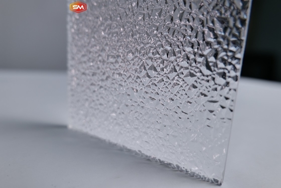 Persoonlijke maat Doorzichtig Helder gestreepte PMMA-acrylplaat met textuur voor huisversiering