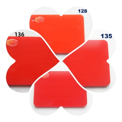 Persoonlijke maat Vaste melkwitte flexibele gegoten gekleurde acrylplaat Plastic board