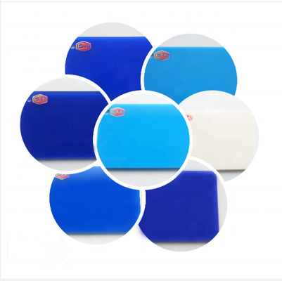 Versatile doorzichtige blauwe acrylplaat voor verschillende klanten acrylplaat maat