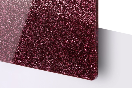 Aanpasbaar en opvallend PMMA Glitter Acrylplaat voor beeldschermtoepassingen