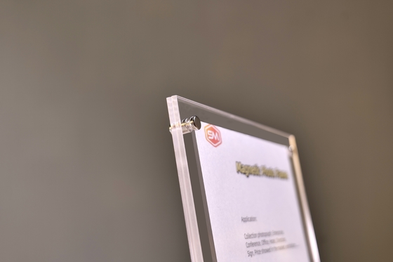 Desktop 6 inch digitale foto 4x6 acryl frames met stand geautomatiseerde menu