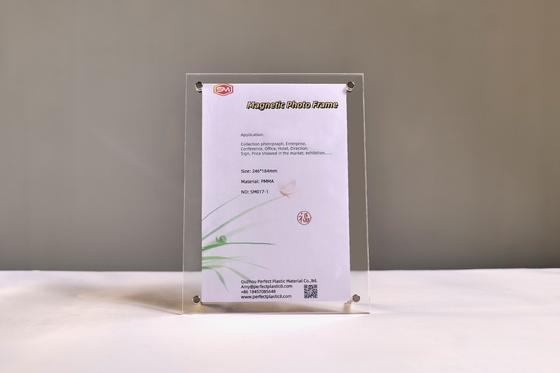 Duidelijk Acryl Foto Frame 4x6 Grootte Met Glas Foto Frame Staande Voor Tafel
