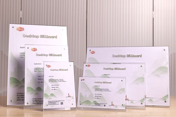 Magnetische L-vorm Acryl bordhouder Desktop Billboard Tafelmenu Voor Hotel Restaurant Display Stand