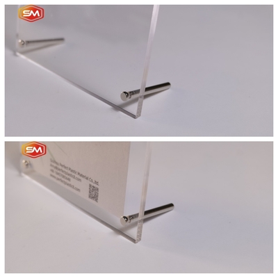 Hot Sale Vrijstaand Dubbelzijdig Acryl Foto Frame met Stand Exhibition Picture Display