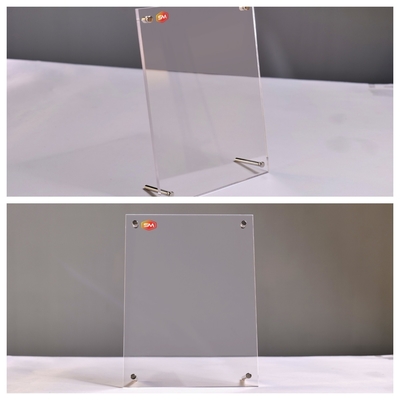 Groothandel sets 8x10 inch acryl fotoraam met stand plastic display