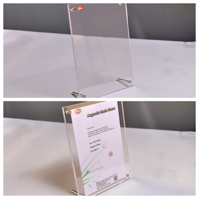 Acryl fotoraam met stand Acryl kaarthouder met schroefvoeten