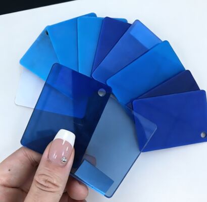 Versletenheidsbestendige blauwe acrylplaat van 20 mm voor gebruik in aquariumtanks en zeewater