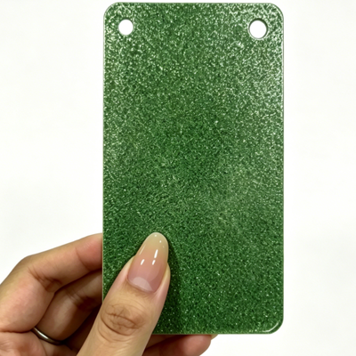 Heldergroen Glitter 8mm 1220x1830mm Plaat Acrylplaat Panel Board