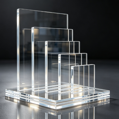 2 mm helder acrylplaat voor kasbeglazing met hoge lichtdoorlatendheid helder PMMA paneel