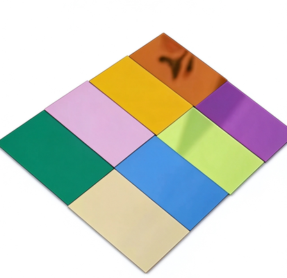Op Maat Gemaakte Meerkleurige Spiegel Acryl Plaat 0,6 mm-6 mm PMMA Acryl Spiegelpaneel voor Bewegwijzering en Display